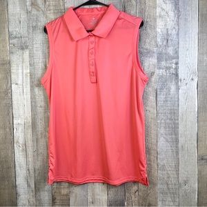 CQC Sports Size XL Sleeveless Pullover w/Buttons and Collar